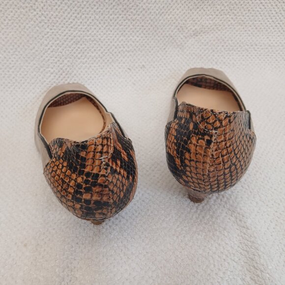 Classy pumps in beige and croco - Picture 6 of 6